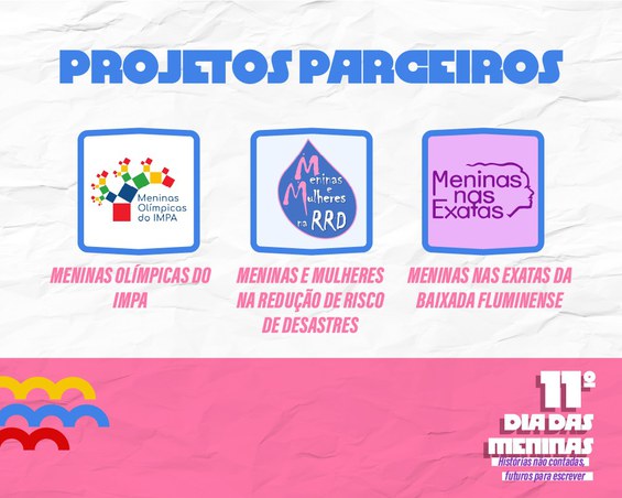 Projetos parceiros do XI Dia das Meninas no MAST