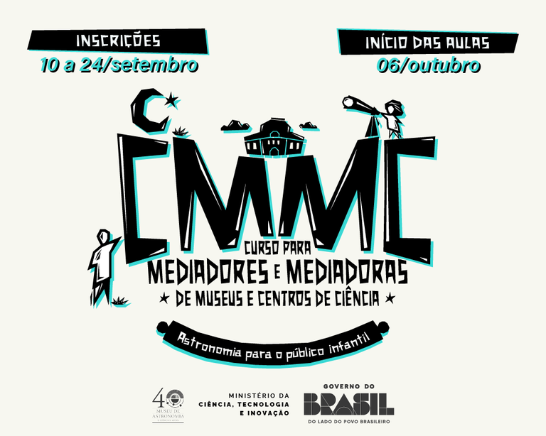 A atividade é destinada a educadores museais, planetaristas e profissionais da divulgação e popularização da ciência