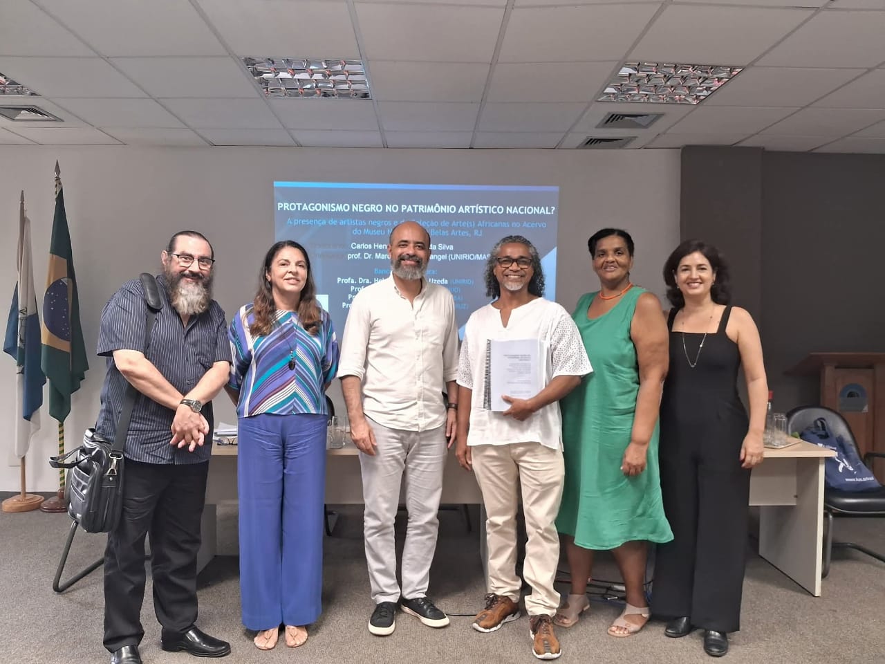 Prof Dr Ivan Coelho de Sá (UNIRIO), prof. Dra Helena Cunha de Uzeda (UNIRIO), prof Dr. Márcio Ferreira Rangel (MAST/UNIRIO), prof.Dr. Carlos Henrique Gomes da Silva (SME-RJ), Dra Eloisa Ramos de Sousa (Museu da Vida - FIOCRUZ), Dra Ana Teles da Silva (MNBA)