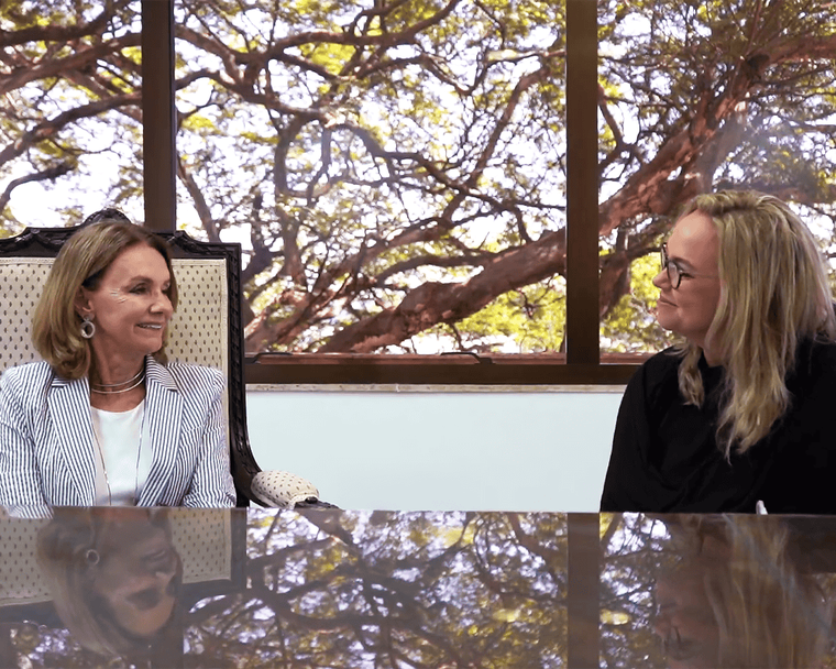 Thaisa Bergmann e Larissa Medeiros durante entrevista ao Programa de História Oral da Ciência e Tecnologia do MAST