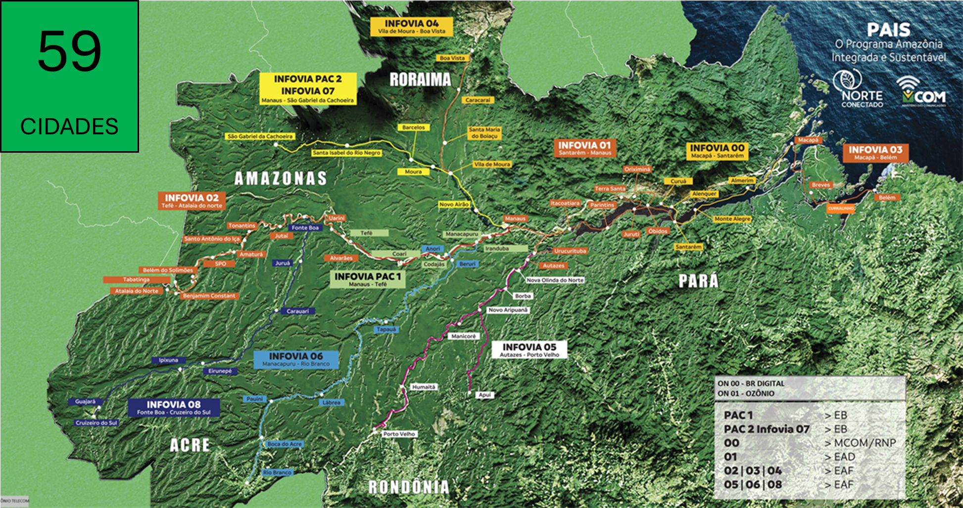 Mapa Integrado Norte Conectado