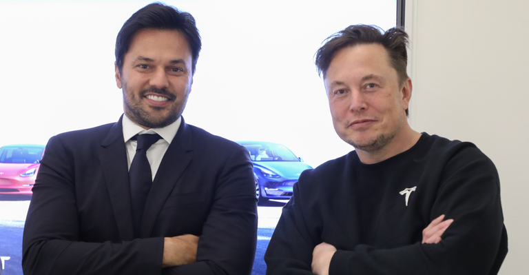 Encontro Fábio Faria e Elon Musk