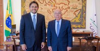 Ministros Juscelino Filho e Mauro Vieira tratam detalhes da participação do MCom no G20