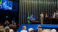 Ministro das Comunicações participa de solenidade no Senado Federal em celebração aos 100 anos do Grupo Globo
