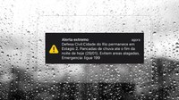 Pela primeira vez, moradores do Rio de Janeiro recebem aviso de fortes chuvas pelo Defesa Civil Alerta