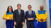 Ministro das Comunicações participa de pronunciamento do novo presidente dos Correios aos servidores da estatal