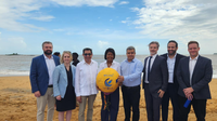 Na Guiana Francesa, Ministério das Comunicações participa de evento que marca a chegada de cabo submarino para conectar Brasil e Europa