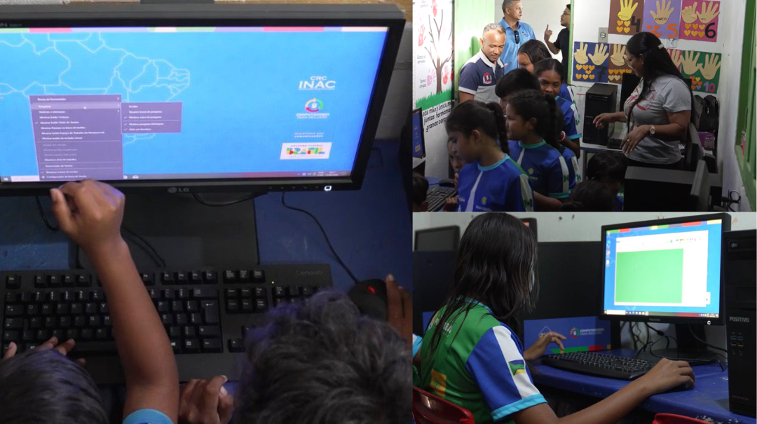 Programa do Ministério das Comunicações leva laboratórios de informática a comunidades isoladas e transforma a rotina de alunos e professores