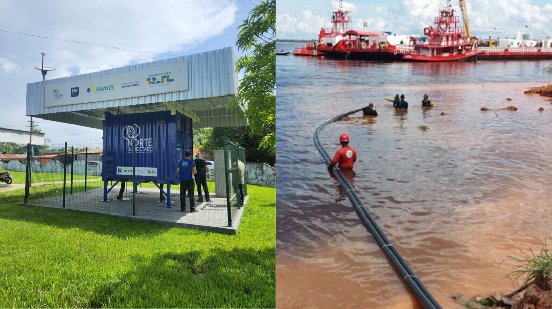 Iniciativa vai beneficiar mais de 360 mil pessoas em 12 municípios com fibra óptica submersa nos rios amazônicos