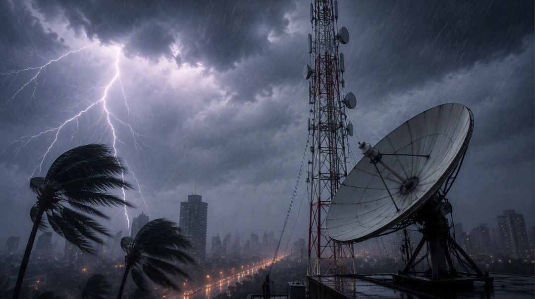 Eventos extremos podem danificar infraestrutura e interromper temporariamente serviços de internet, telefonia, rádio e televisão; prevenção e tecnologia ajudam a reduzir impactos