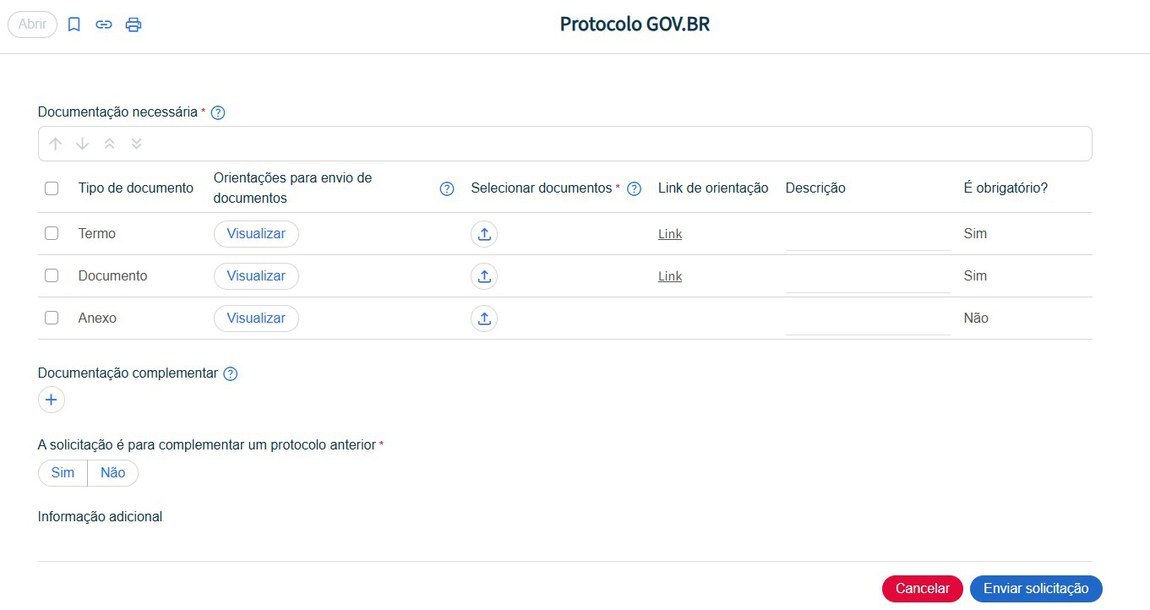 Documentação a ser inserida