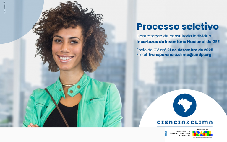 Processo seletivo para contração de consultoria individual - Incertezas do Inventário GEE