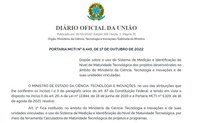 MCTI INSTITUI A CALCULADORA DE MATURIDADE TECNOLÓGICA BASEADA NO TRL