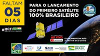 Faltam 5 dias para o lançamento do Amazonia-1, satélite 100% brasileiro