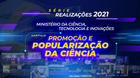 Bolsa de Iniciação Científica Jr e Olimpíadas são realizações na Promoção e Popularização da Ciência