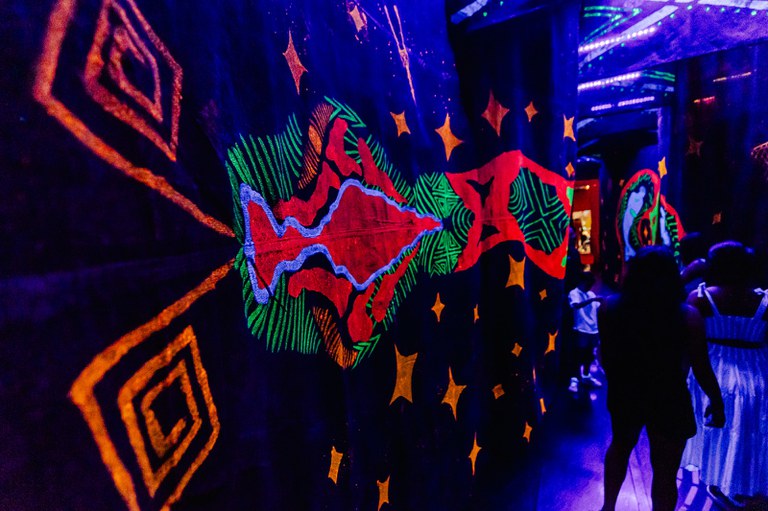 Exposição "Cobra Canoa". Foto: Luara Baggi (ASCOM/MCTI)