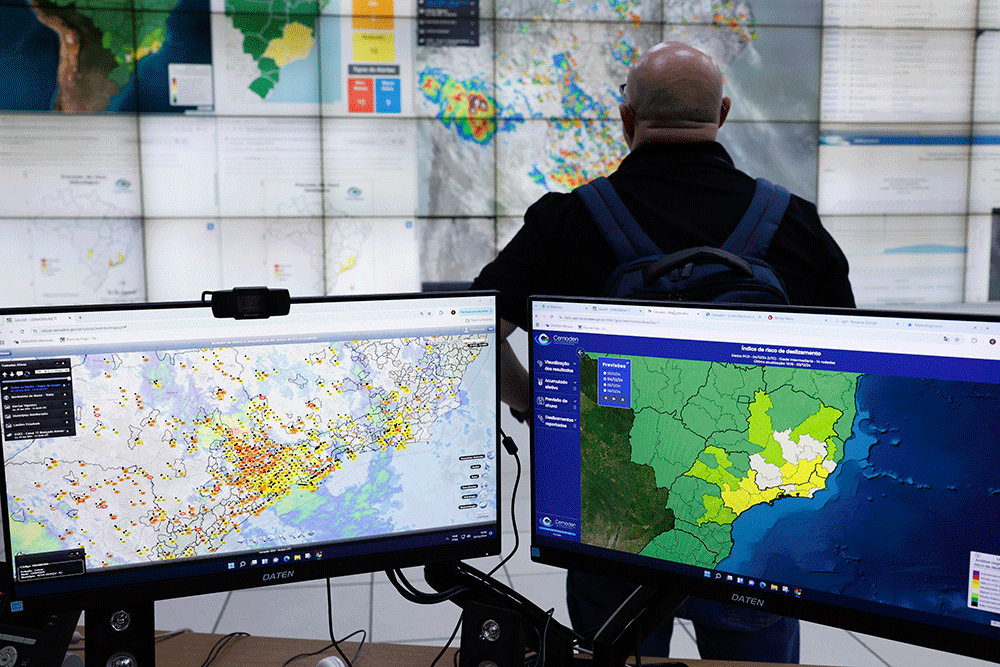 Órgão de monitoramento emitiu 2,5 mil avisos de desastres. Mesmo alto, número é o menor registrado em seis anos