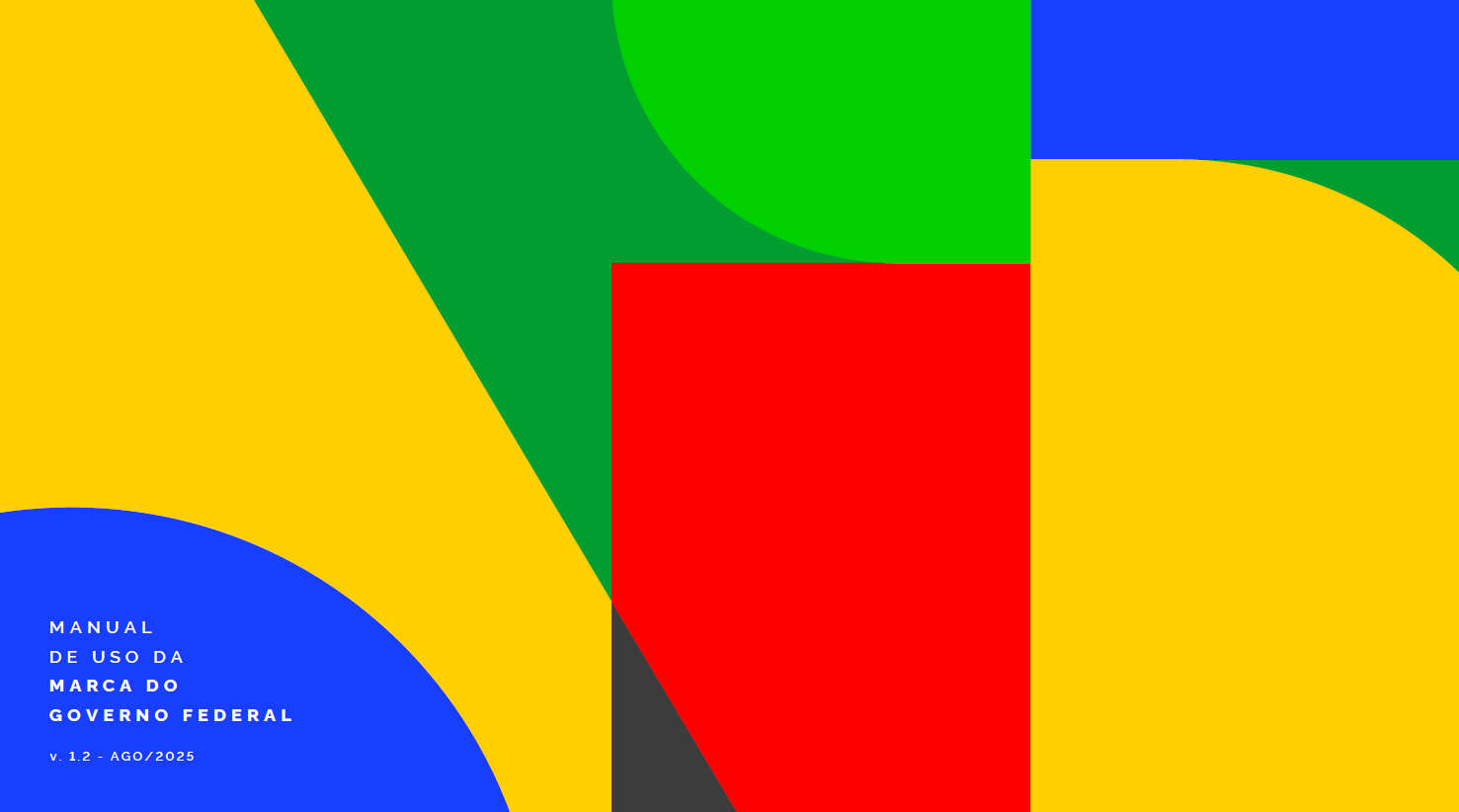 As cores foram inspiradas na bandeira brasileira, unidas ao vermelho e preto para representar a diversidade