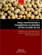 sojas em grãos em relevo vermelho