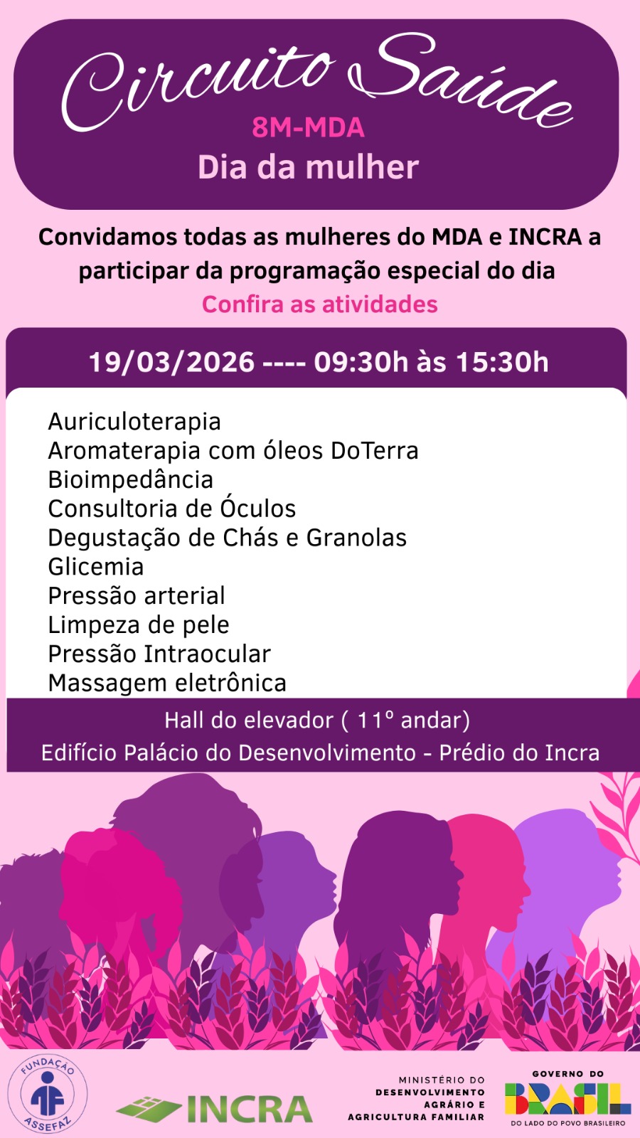 Ação em homenagem ao Dia Internacional da Mulher