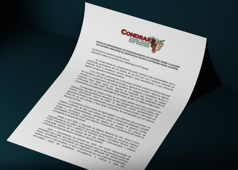 Carta em defesa do Suater - Condraf