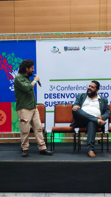 Samuel Carvalho, secretário executivo do Condraf durante evento em Contagem - MG