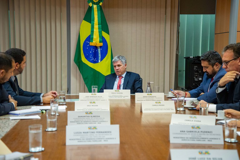 Reunião no Ministério do Desenvolvimento Agrário e Agricultura Familiar sobre o Cadastro da Agricultura Familiar