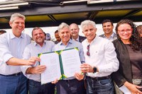 Ministro Paulo Teixeira reafirma pacto com agricultores familiares, durante o 24º Grito da Terra Brasil