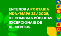 Portaria MDA/MAPA regulamenta as Compras Públicas Excepcionais de Alimentos