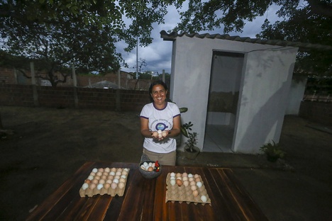 A agricultora familiar, Ivoneide Alves. Foto: Albino Oliveira/Ascom-MDA