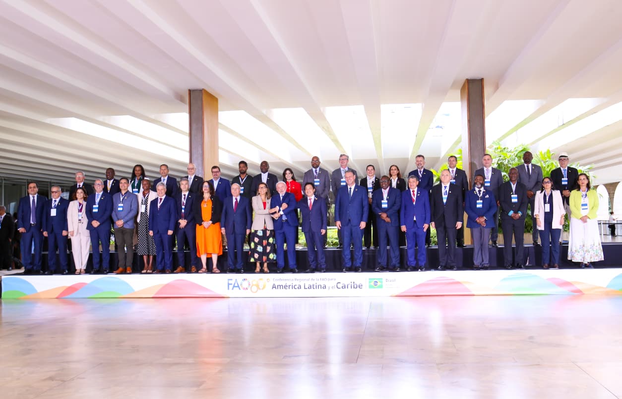 Conferência da FAO reúne autoridades em Brasília para debater segurança alimentar, agricultura sustentável e cooperação regional