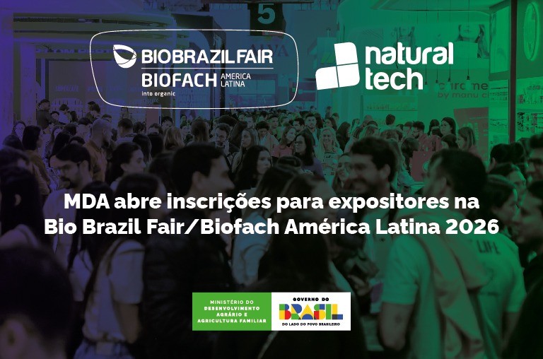 MDA abre inscrições para expositores na Bio Brazil Fair/Biofach América Latina 2026