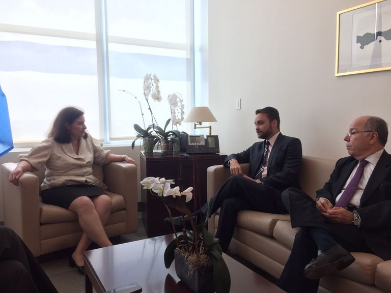 Ministro Gustavo Rocha e embaixadora Maria Luiza Viotti