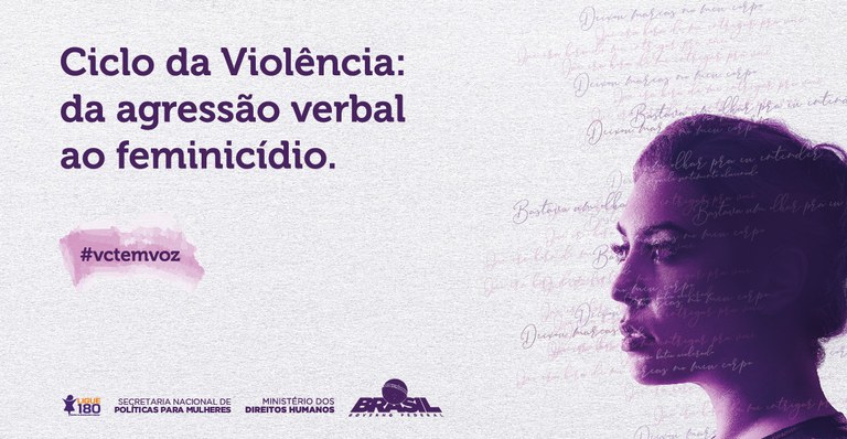 Ministério lança campanha no Dia Internacional para a Eliminação da Violência contra as Mulheres