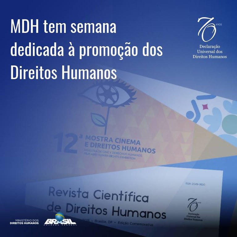 Ministério tem semana dedicada à promoção dos Direitos Humanos