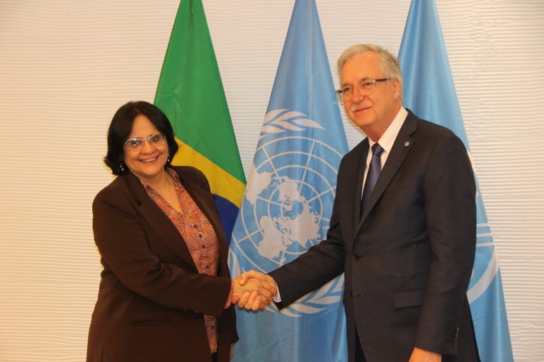Ministra Damares Alves teve encontro com o diretor-geral adjunto da FAO, Daniel Gustavson