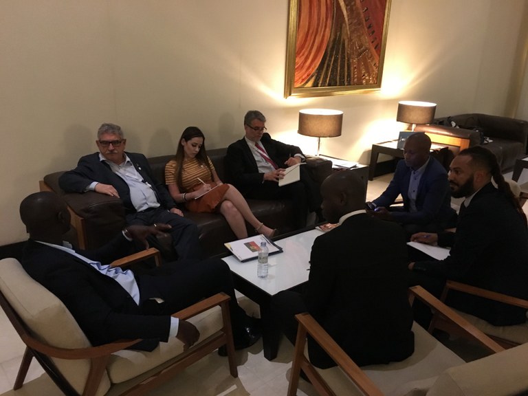 MMFDH propõe ações durante conferência de juventude na Angola. (Foto: SNJ/MMFDH)