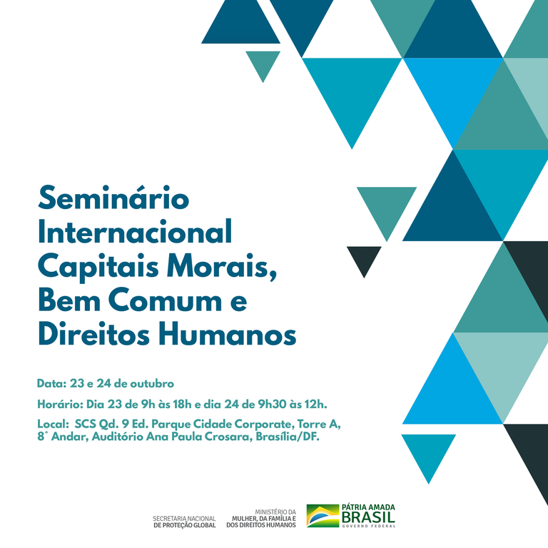 Seminário Internacional Capitais Morais, Bem Comum e Direitos Humanos