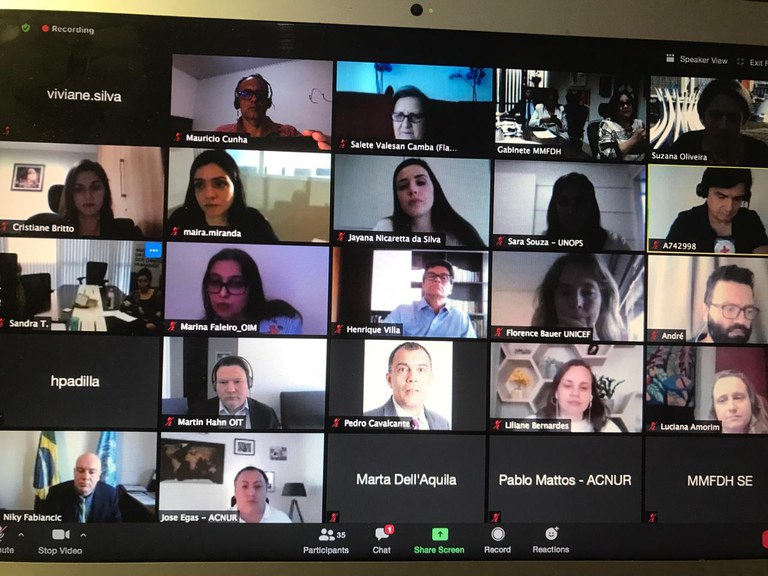 Ações de combate à pandemia são apresentadas a organismos internacionais