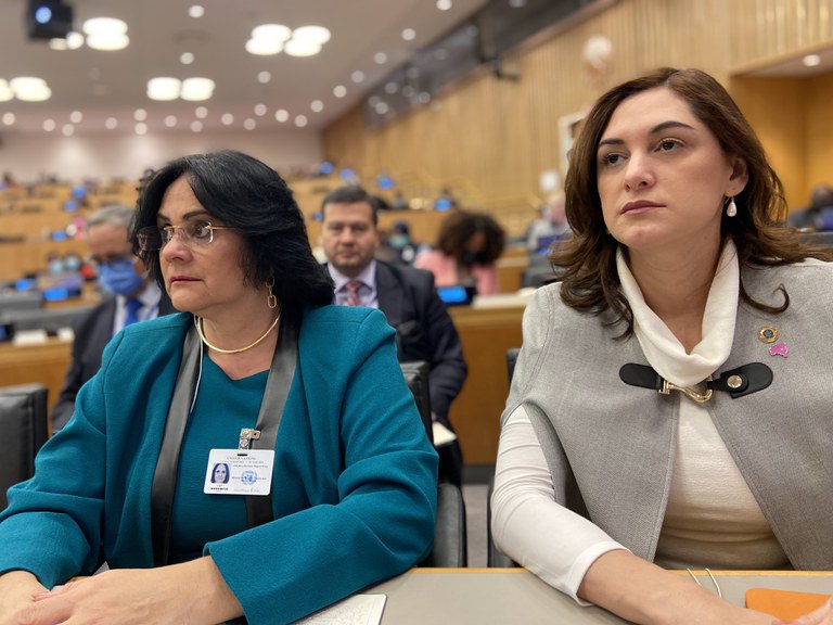 Na ONU, ministra Damares Alves faz apelo por respeito à mulher refugiada