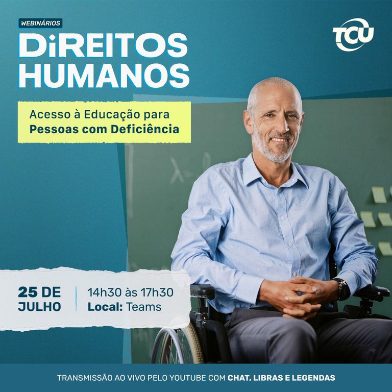 Webinário promovido pelo TCU terá participação do MDHC nesta terça (25)