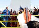 “Marco temporal é inconstitucional”, avisa Silvio Almeida durante marcha em defesa da demarcação de terras indígenas, do MPI e do MMA