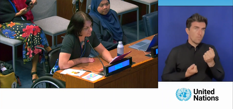 Anna Paula Feminella destaca na ONU o empenho do Brasil no fortalecimento da comunicação acessível para pessoas com deficiência