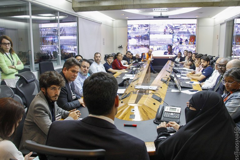 Ouvidor Bruno no aeroporto de Guarulhos