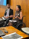 Secretária Anna Paula Feminella discute acessibilidade em projeto de lei durante agenda no Senado