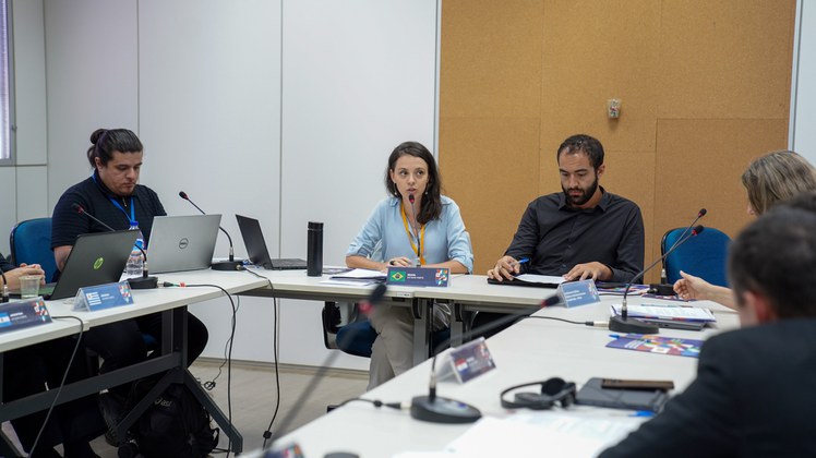 Paula Franco e Caio Cateb durante a Comissão Permanente de Memória, Verdade e Justiça (Foto: Stéff Magalhães) 