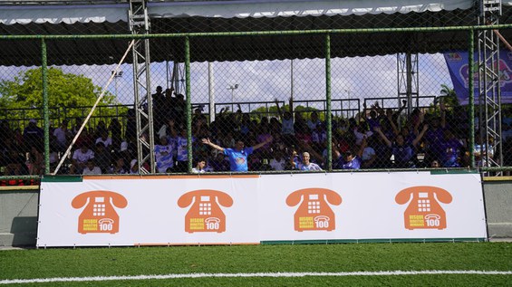 Final da Taça das Favelas contou com divulgação do Disque 100 - Disque Direitos Humanos, do MDHC