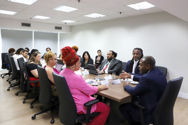 Presidenta da Comissão de Direitos Humanos, Minorias e Igualdade Racial da Câmara dos Deputados conhece projetos do MDHC