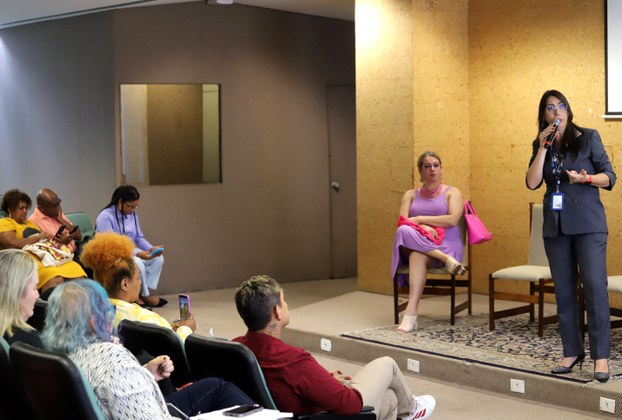 Atividade contou com a presença da oficial de Igualdade e Direitos do Programa Conjunto das Nações Unidas (Unaids/ONU), Ariadne Ribeiro (Foto: Clarice Castro)