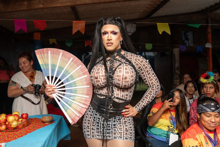 Lideranças debateram, entre outras coisas, o fortalecimento da identidade e da auto-organização da etnia (Fotos: Gustavo Gloria - Ascom/MDHC)